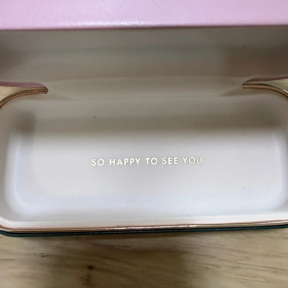 Kate Spade Kalie Eyeglass Frames Women 52-16-145 Brown Pink Green Case